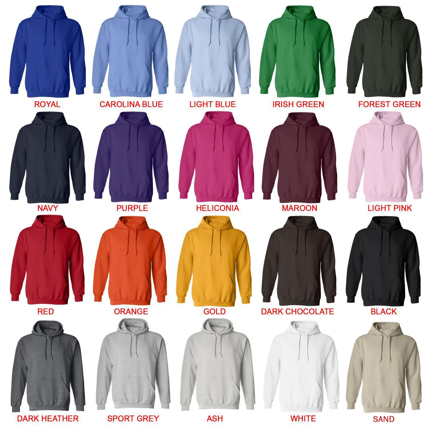 hoodie color chart - The Cat Returns Store
