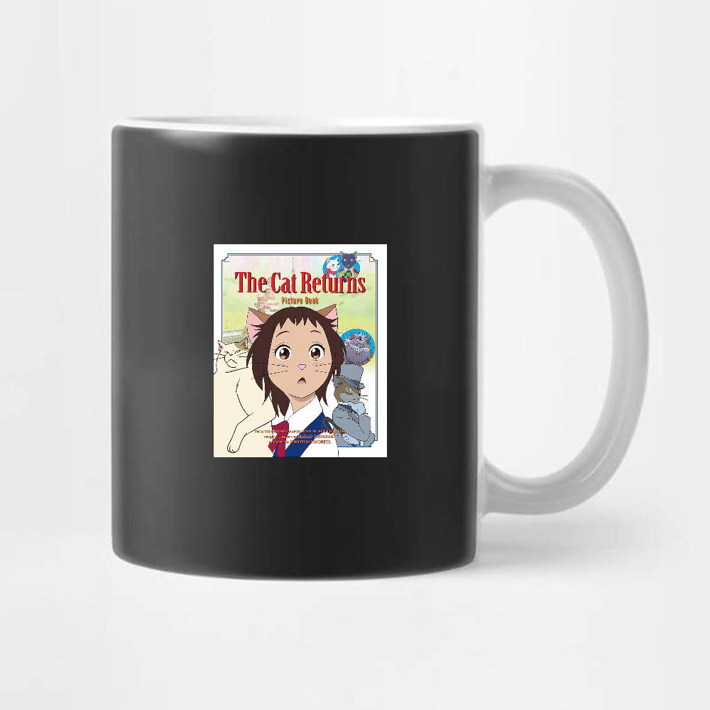 The Cat Returns Fan Art The Cat Returns Black Mugs
